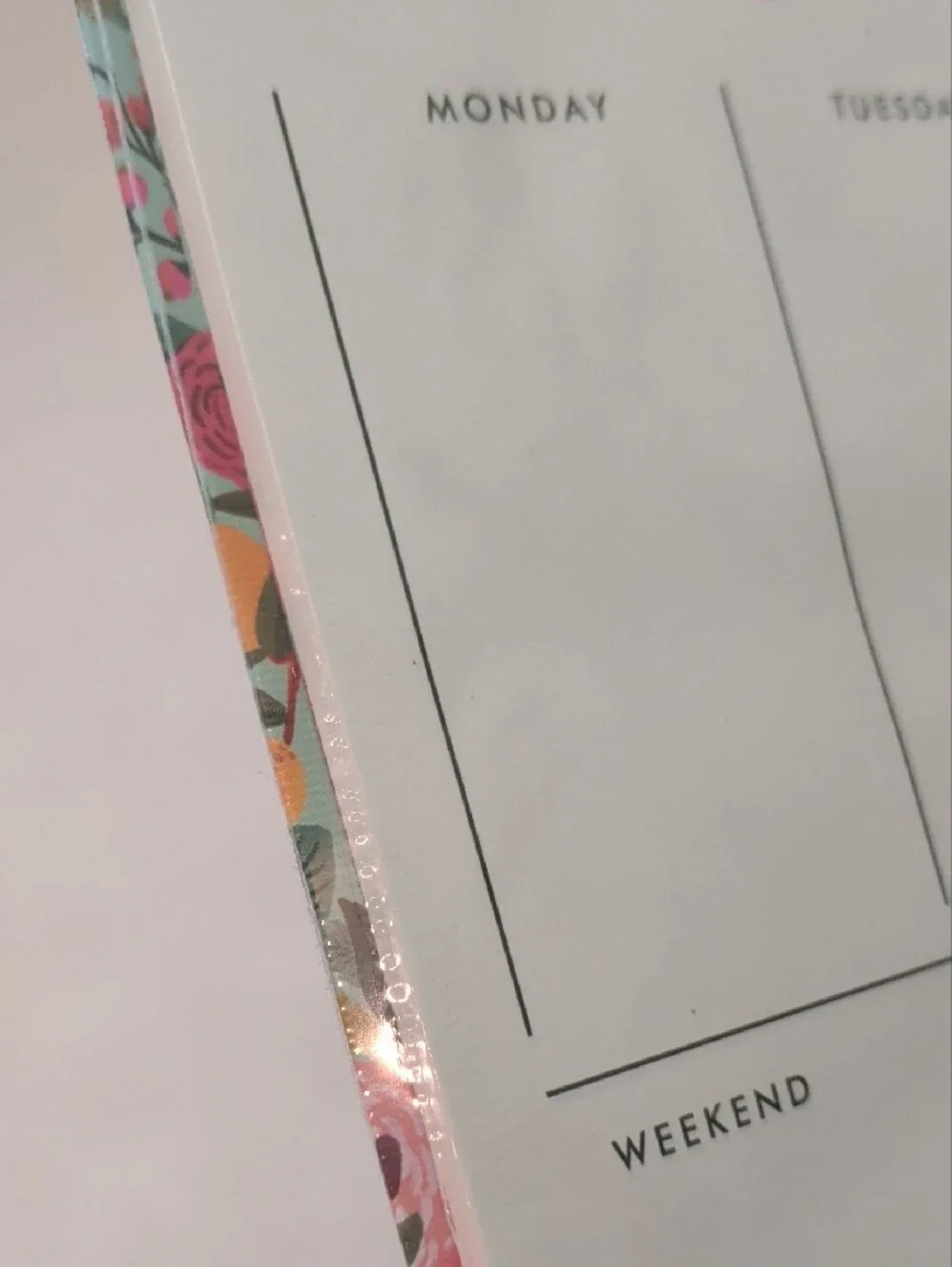 Rifle Paper Co. Floral Weekly Planner Pad in White, Pink, Green, Orange